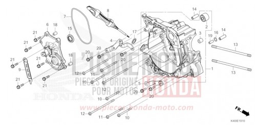 RIGHT CRANKCASE NSS125ADR de 2024